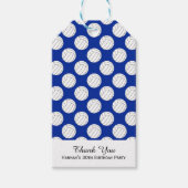 Blue Volleyball Theme Birthday Cadeaulabel (Voorkant)