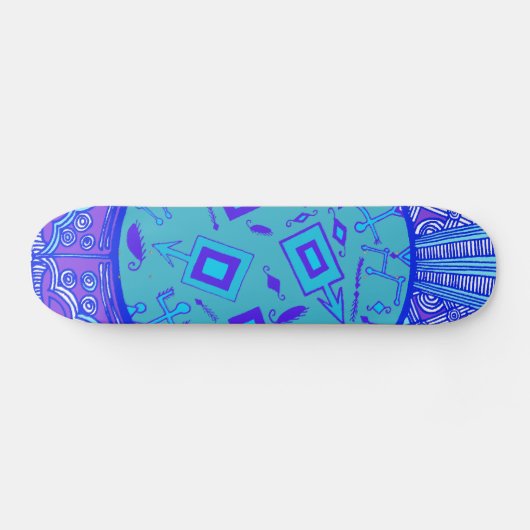 Blue VooDoo Skateboard (Horizontaal)