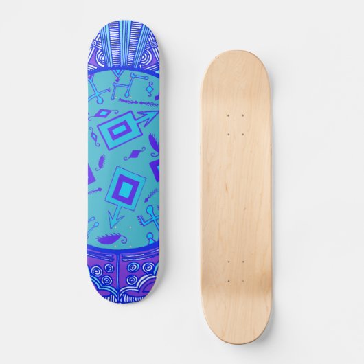 Blue VooDoo Skateboard (Voorkant)