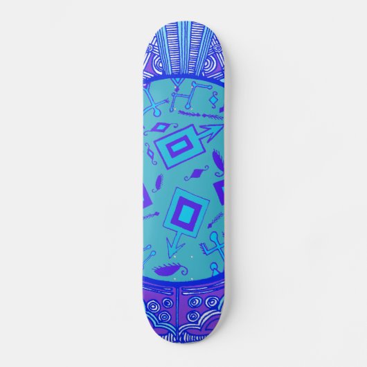 Blue VooDoo Skateboard (Voorkant)