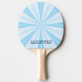 Blue Vortex, gepersonaliseerd Tafeltennisbatje (Voorkant)