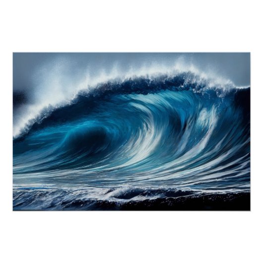 Blue Vortex Perfect Poster (Voorkant)