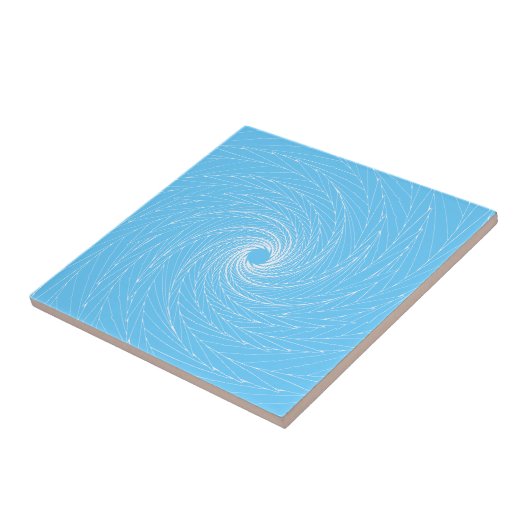 Blue Vortex Tegeltje (Zijkant)