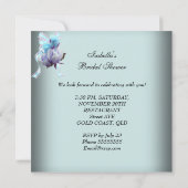 Blue Vrijgezellenfeest White Lace Garter Kaart (Achterkant)