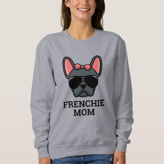 Blue Vrouw French Bulldog Frenchie Dog mama Trui (Voorkant)