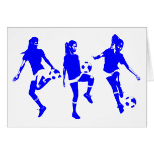 Blue Vrouw Soccer Skills