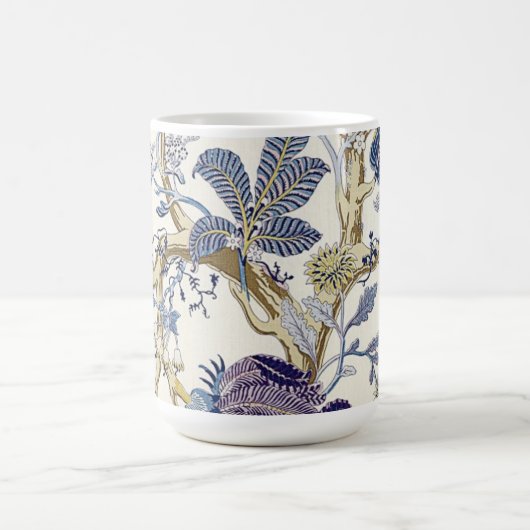 Blue W.Morris Floral Pattern Mok (Center)