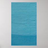 BLUE WALL BRICKS POSTER (Voorkant)