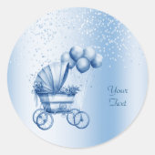 Blue Wandelwagen Sticker (Voorkant)