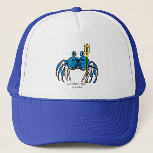 Blue Warrior Crab, MeWarriorVrouw op Twitch Trucker Pet (Voorkant)