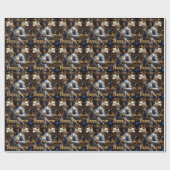 Blue Warrior Purim inpakpapier (Vlak)