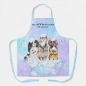 Blue Wash Huisdierverzorging Honden Katten Spa Schort (Voorkant)
