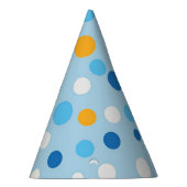 Blue Wash Stippen Party Pet Feesthoedjes (Rechts)