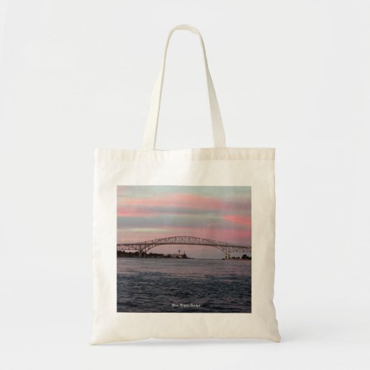 Blue Water Bridge canvas tas (Voorkant)