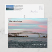 Blue Water Bridge-kaart Briefkaart (Voorkant / Achterkant)