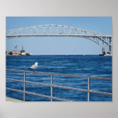 Blue Water Bridge, Port Huron, MI Poster (Voorkant)