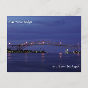 Blue Water Bridge schemerkaart Briefkaart