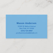 Blue Water Drip Professional Plug Service Visitekaartje (Achterkant)