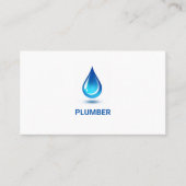 Blue Water Drip Professional Plug Service Visitekaartje (Voorkant)