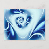 Blue Water Fine Fractal Art Briefkaart (Voorkant)