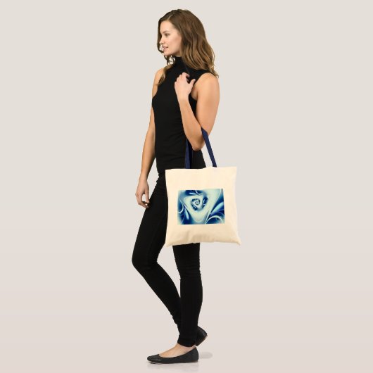 Blue Water Fine Fractal Art Tote Bag (Voorkant (model))