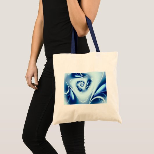 Blue Water Fine Fractal Art Tote Bag (Voorkant (product))