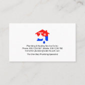 Blue Water Gold Wave sanitair Visitekaartje (Achterkant)