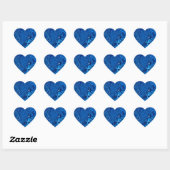 Blue water hart sticker (Vel)