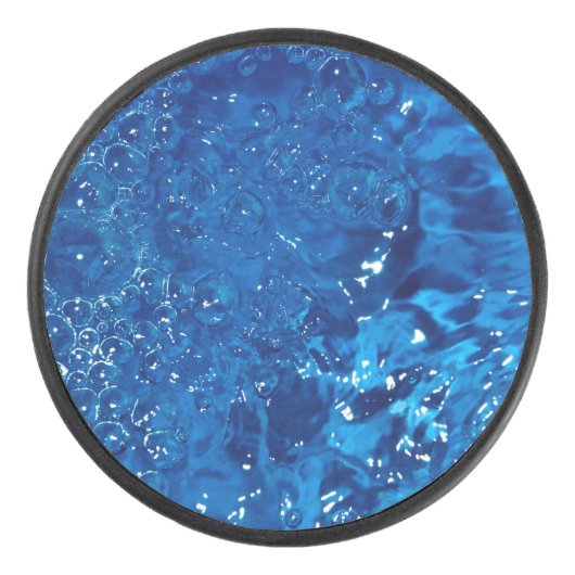 Blue water  hockey puck (Voorkant)
