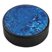 Blue water  hockey puck (3/4)