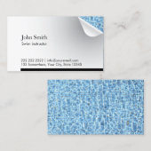 Blue Water Inside Swim Instructor Visitekaartje (Voorkant / Achterkant)