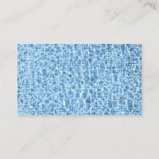 Blue Water Inside Swim Instructor Visitekaartje (Achterkant)