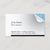 Blue Water Inside Swim Instructor Visitekaartje (Voorkant)