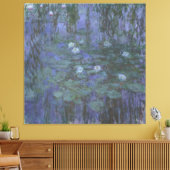 Blue Water Lelies Monet Canvas Afdruk (Insitu (Woonkamer))
