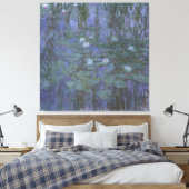Blue Water Lelies Monet Canvas Afdruk (Insitu (Slaapkamer))