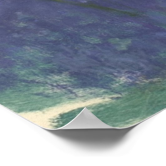 Blue Water Lelies Monet Poster (Hoek)