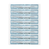 Blue Water Life dorst nooit Bijbel Verse John (Vel)