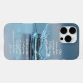 Blue Water Life dorst nooit Bijbel Verse John iPhone Hoesje (Achterkant horizontaal)