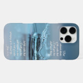 Blue Water Life dorst nooit Bijbel Verse John iPhone Hoesje (Achterkant horizontaal)