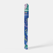 Blue Water Lilies Painting Phone Case iPhone Hoesje (Rechterkant)