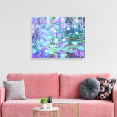 Blue Water Lilies van Claude Monet Canvas Afdruk (Insitu (Woonkamer))