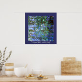 Blue Water-Lillies: Claude Monet Poster (Keuken)