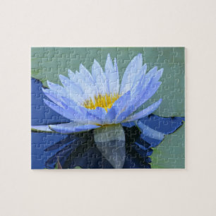 Blue Water Lily Puzzle Legpuzzel