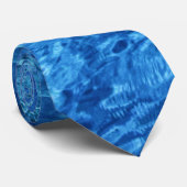 Blue Water Necktie Stropdas (Opgerold)