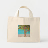 Blue Water Pandanas Grote Tote Bag (Voorkant)