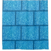 Blue Water Reflection Shower Curtain Douchegordijn (Voorkant)