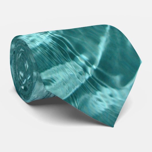 Blue Water Ripples Stropdas (Opgerold)