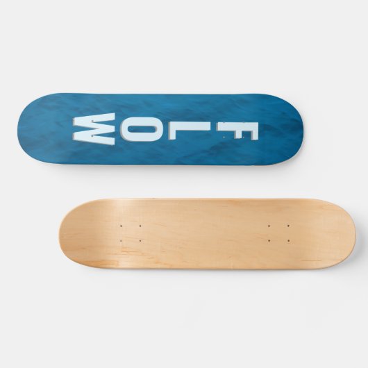 Blue Water Texture Skateboard – Ocean Glide (Horizontaal)