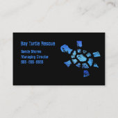 Blue Water Turtle Rescue Visitekaartje (Achterkant)