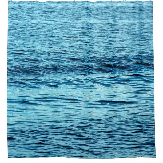 Blue water wave abstract backgroundabstract, aqua, douchegordijn (Voorkant)